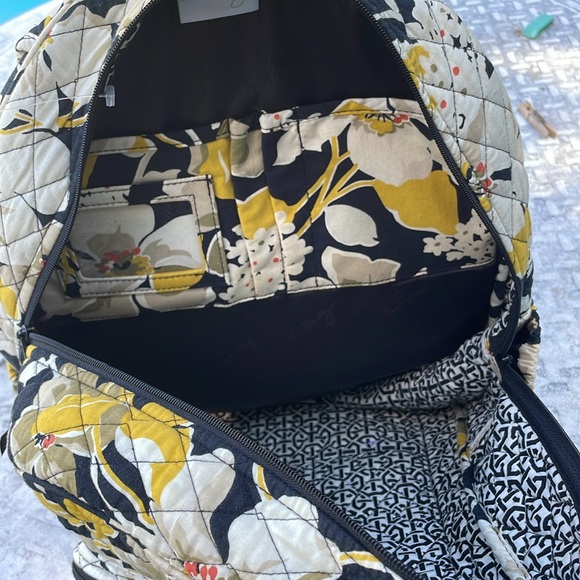 Vera Bradley yellow floral backpack main image 4
